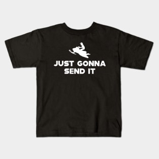 Snowmobile - Just gonna send it Kids T-Shirt